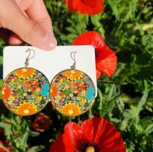 COPY - Boho hippie earrings. 70 style💛